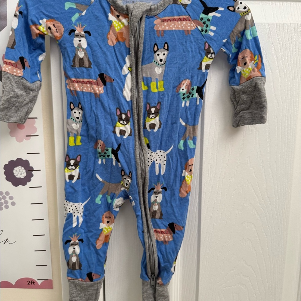 Little Sleepies Dapper Dogs Print Pajama Set